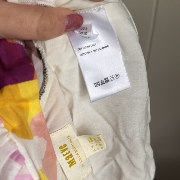 Maeve Anthropologie Floral Maxi Dress Sz 6 - Picture 6 of 6